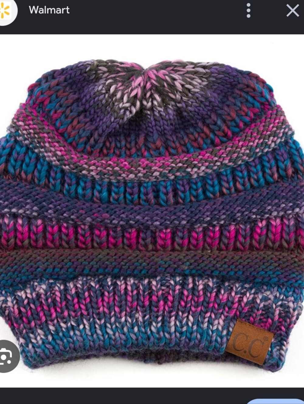 C.c. Multicolor Knit Beanie Hat - Cozy Winter Accessory